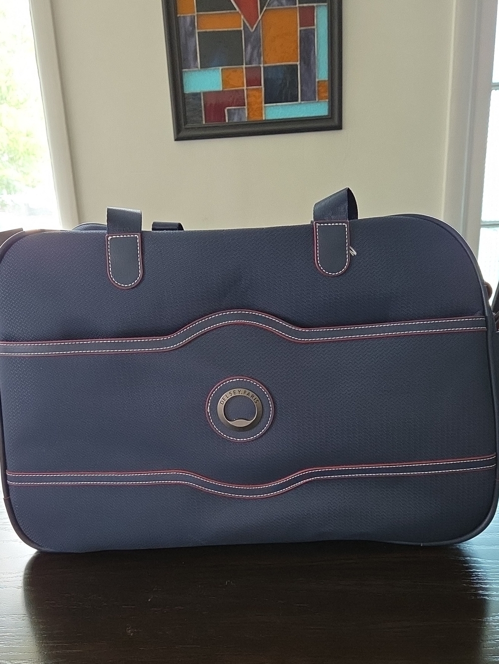 Delsey Paris Navy Travel Weekender Bag
